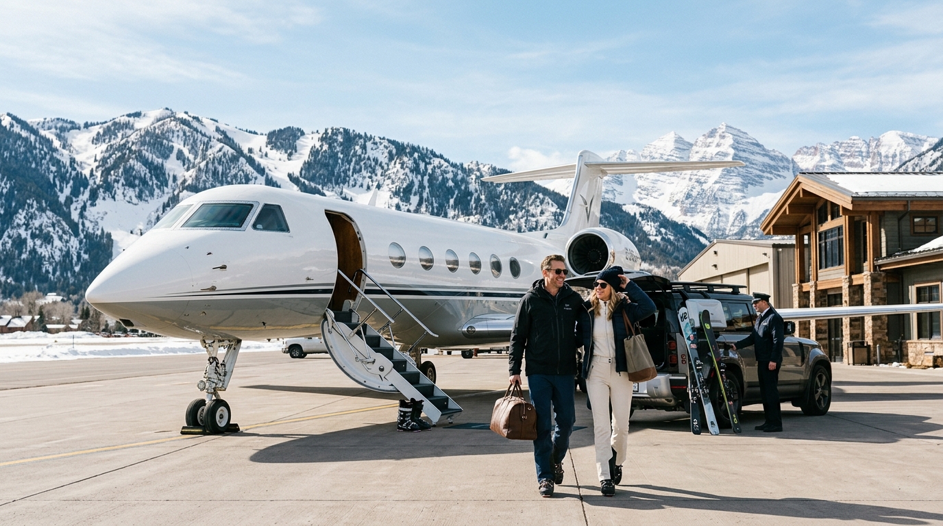 Aspen in season: the freedom to fly straight to the snow
