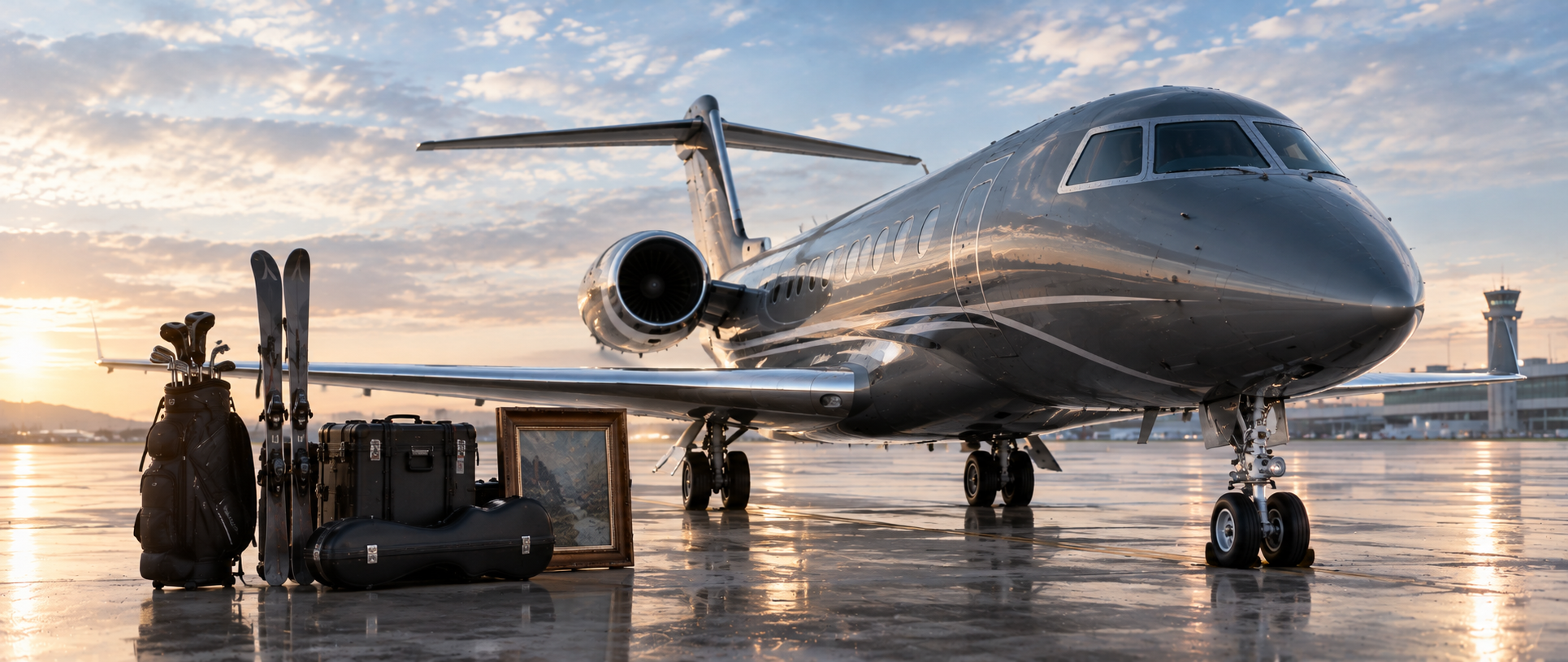 SPECIAL BAGGAGE: GOLF, SKIS, INSTRUMENTS AND ARTWORK